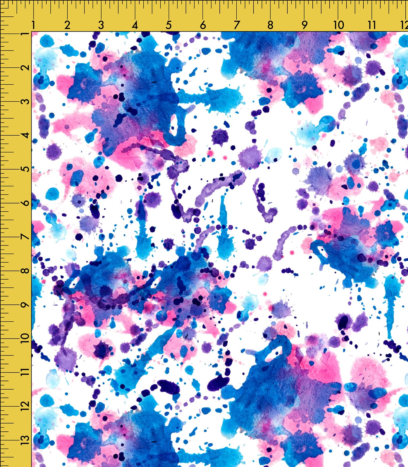 White/Blue/Pink Paint Splatter Exclusive Print Olga's Closet