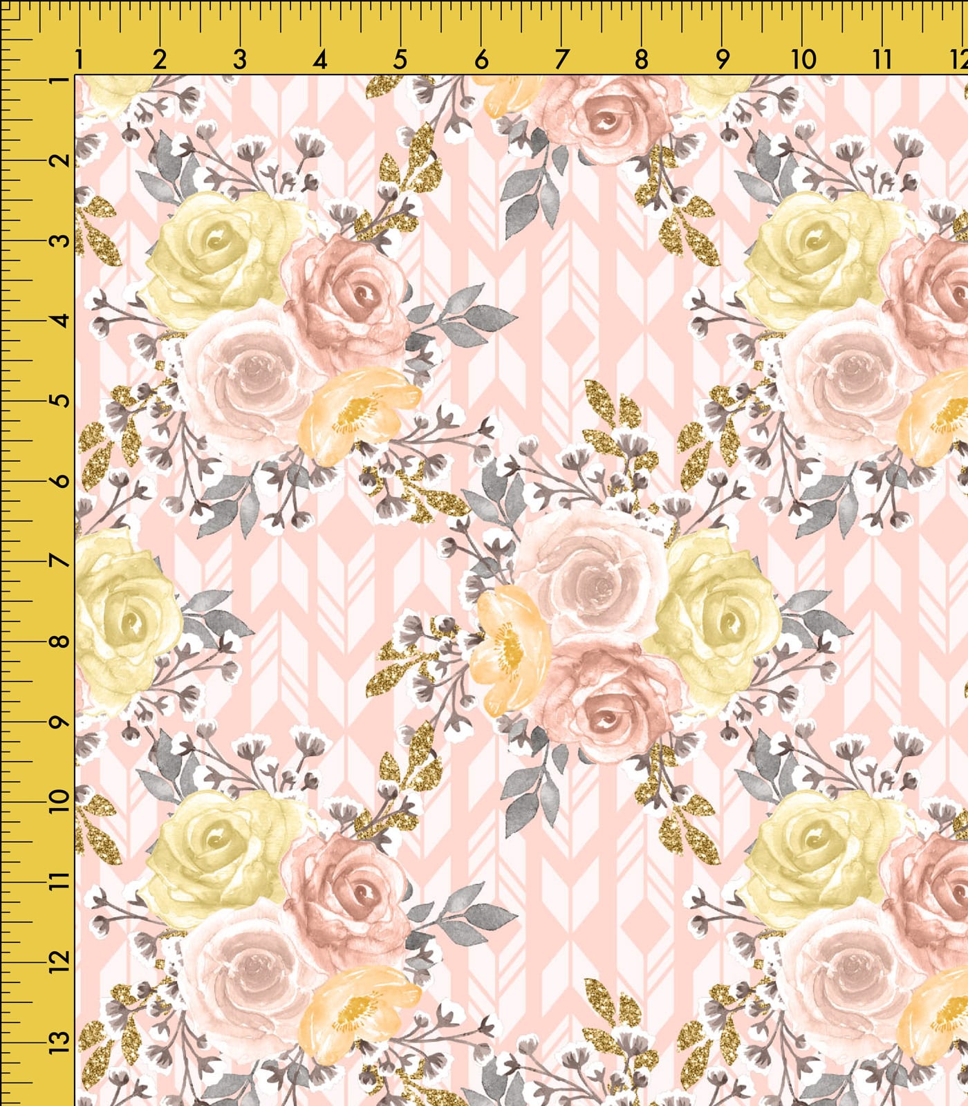 Blush/Yellow/Grey Floral Exclusive Print Olga's Closet