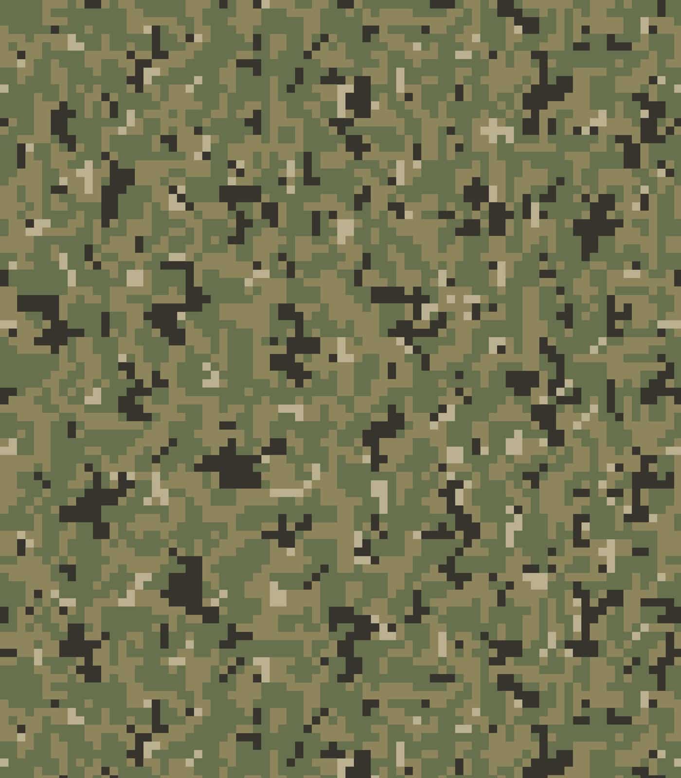 Sage/Green/Black Pixelated/Camo Exclusive Print Olga's Closet