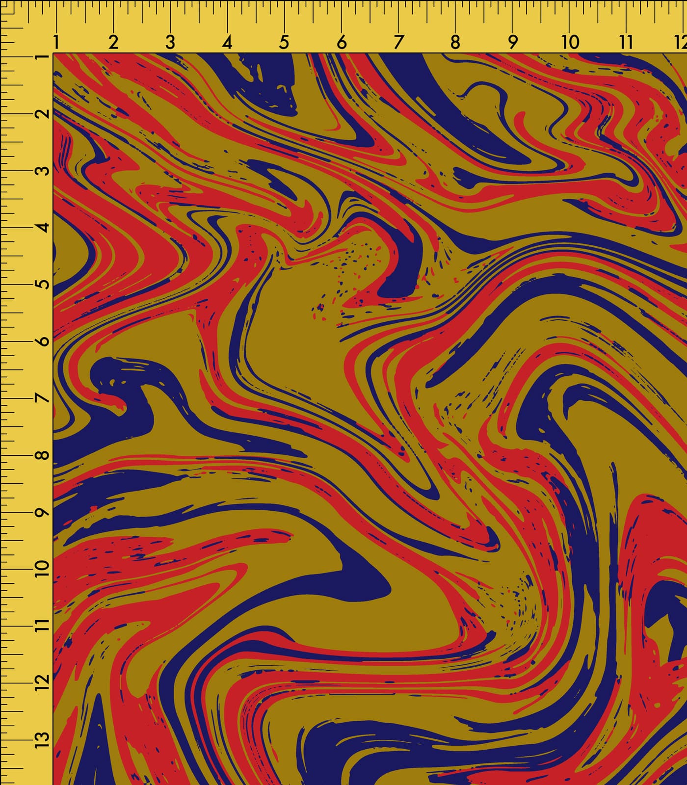 Red/Gold/Purple TieDye/Swirls Exclusive Print Olga's Closet