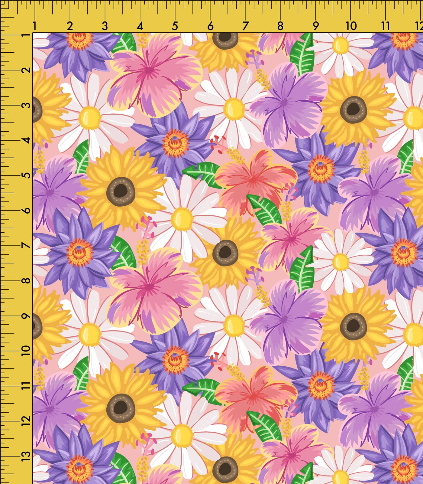 Pink/Yellow/Purple Flower/Garden Exclusive Print Olga's Closet